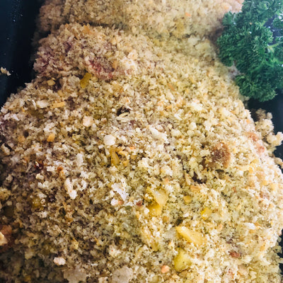Macadamia & Apricot Pork Schnitzel (per kg)