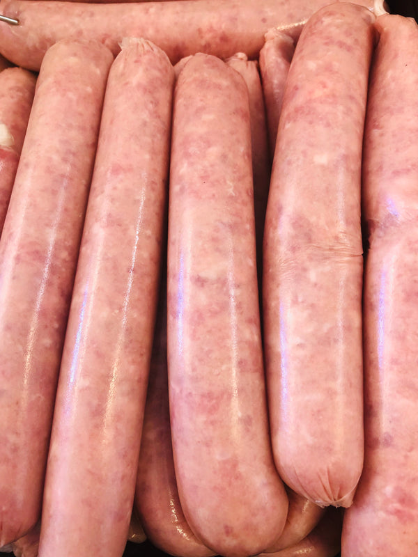 Pork, Sweet Chilli, Plum sausages (per kg)